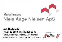 MURERFIRMAET NIELS AAGE NIELSEN ApS